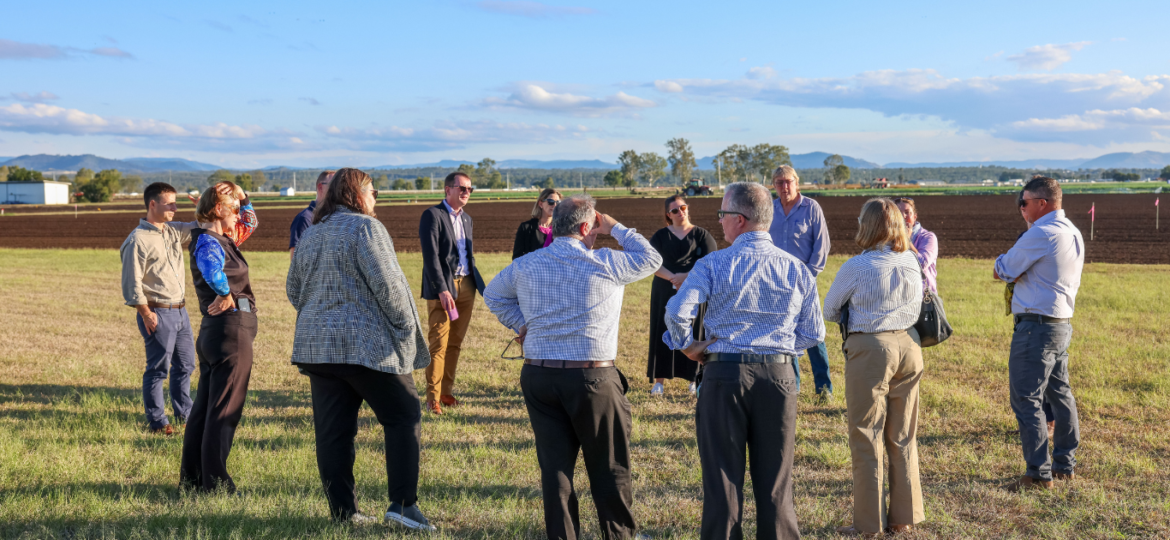 British Consulate-General Brisbane representatives at the Agtech and Logistics Hub.