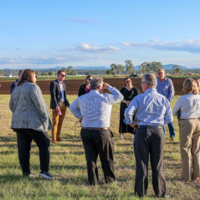 British Consulate-General Brisbane representatives at the Agtech and Logistics Hub.